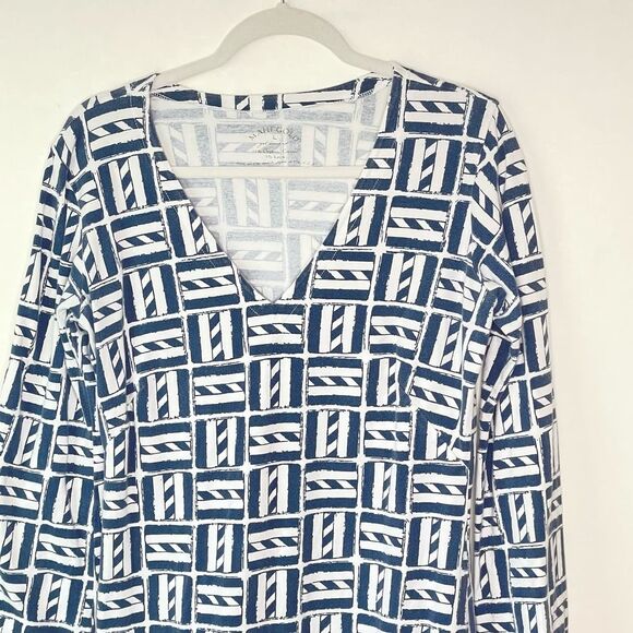 Mahi Gold Cotton Lycra Straight Dress Large - Picture 4 of 7